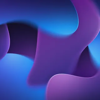 Blue and purple abstract background with wavy shapes
