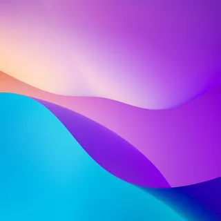 Blue, orange, and yellow abstract wallpaper