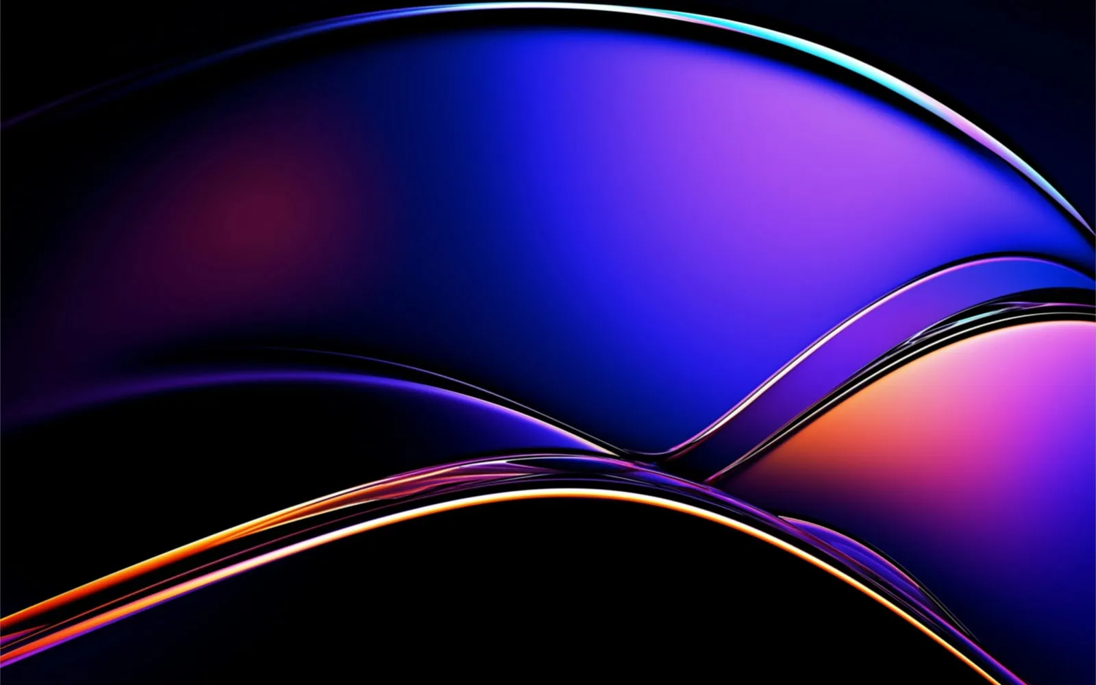Colorful abstract shapes on a dark background